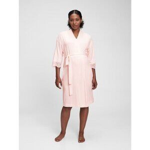 Gap Maternity Pink Soft Jersey Tie-Waist Robe M – Excellent Condition